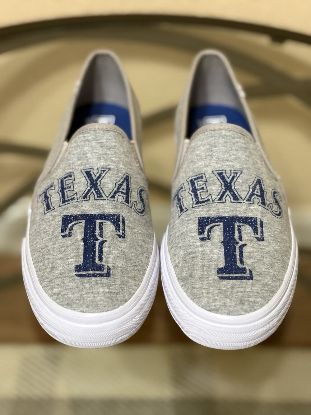 KEDS MLB Texas Rangers Baseball Double Decker Slip On Women’s Sneakers Size 8